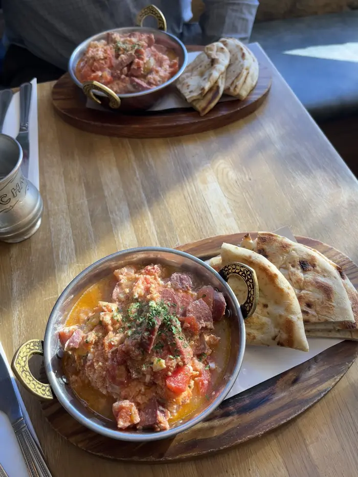Menemen, served in the copper pan